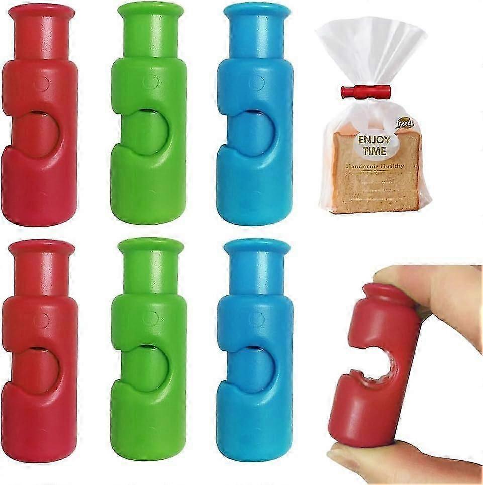 Bag Clips, Snack Bread Sealing Clip, Squeeze and Lock Bread Bag Clips for Food Storage, Plastic Bag Clip, Food Clips for Bags, Bread Clips, Easy to Us