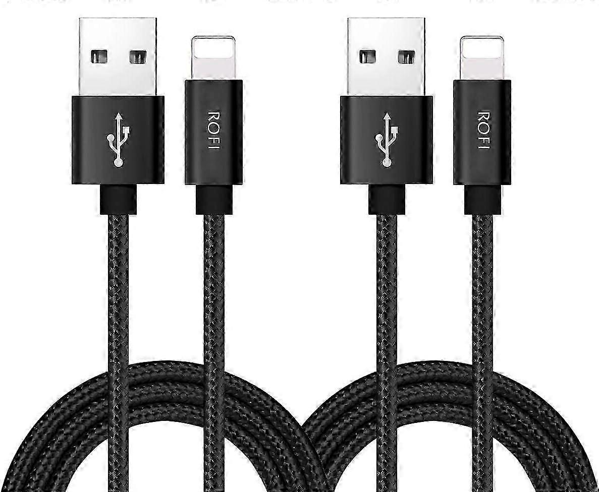 Compatible Phone Cable, [2Pack] 4FT Nylon Braided Fast Charging USB Cord