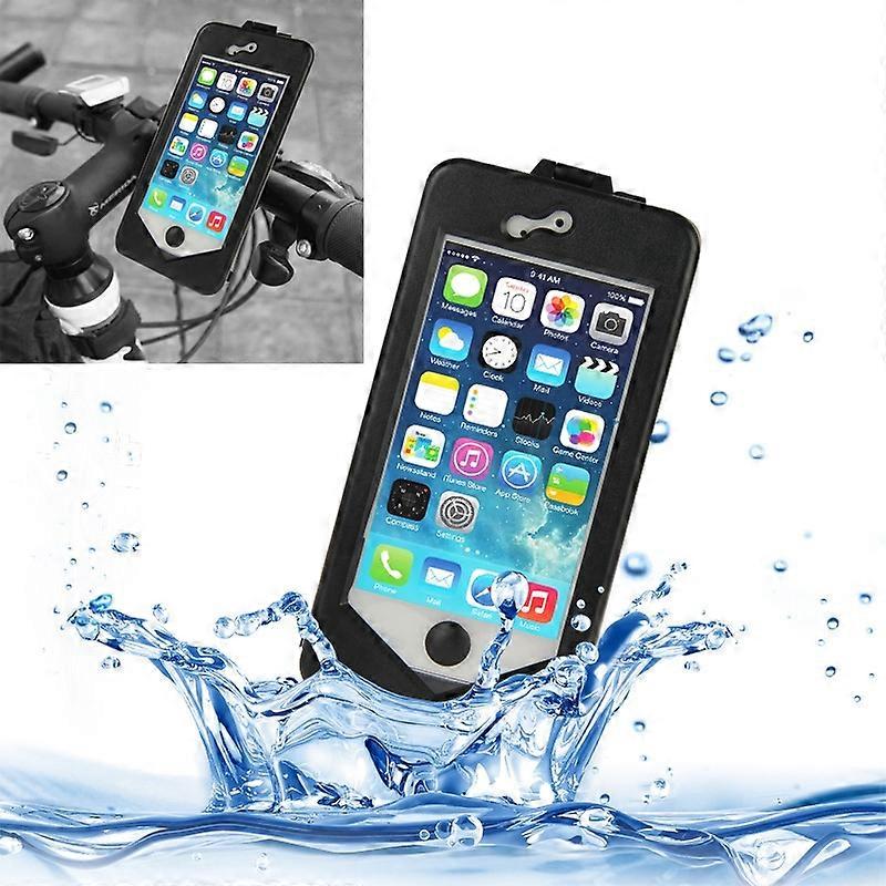 360 Degree Rotation 3 Layer (Plastic + Touch Panel Screen + Silicone Tray) Combination Bicycle Holder for iPhone 5 & 5S