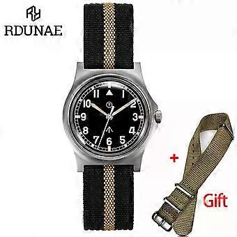 G10 34.5mm Orologio militare retrò 316L in acciaio inossidabile K1 Vetro minerale Personalità luminosa Sport Quarzo Uomo Orologio da pilota