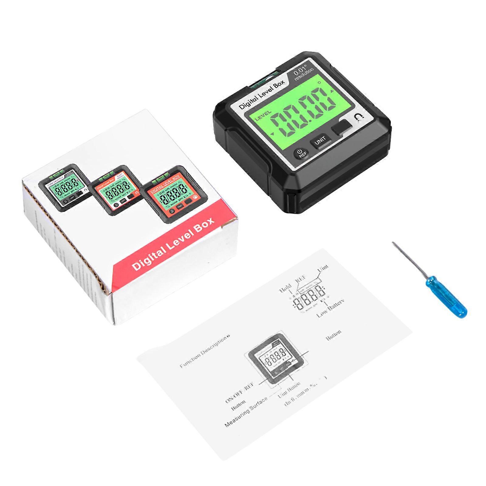 Upgrades Digital Inclinometer with Strong Magnets Digital Protractors for Secure Conduits Positioning & Angles Checking
