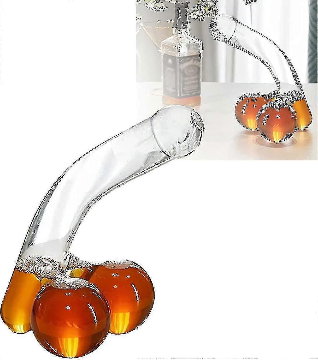 A-2023 Nouveau whisky de 650 ml, carafes en verre pour l’alcool, pour vous