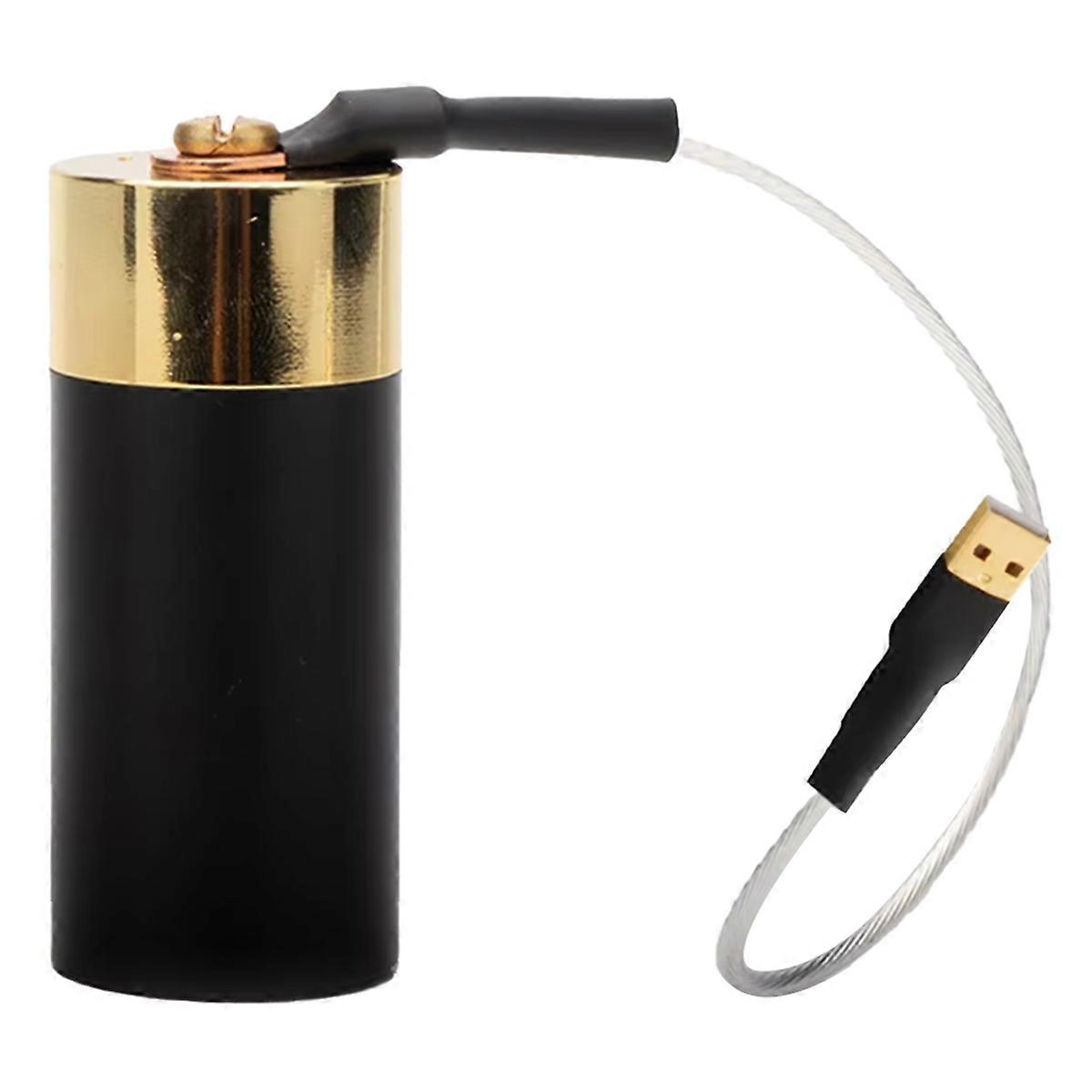 Ground Loop Noise Isolator GND Anti-Interference Electronic Black Cave Speaker Grounding Wire Power