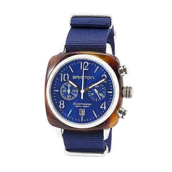 Briston Clubmaster 经典计时码表 40 毫米海军蓝表盘腕表 15140.sa.t.9.nnb