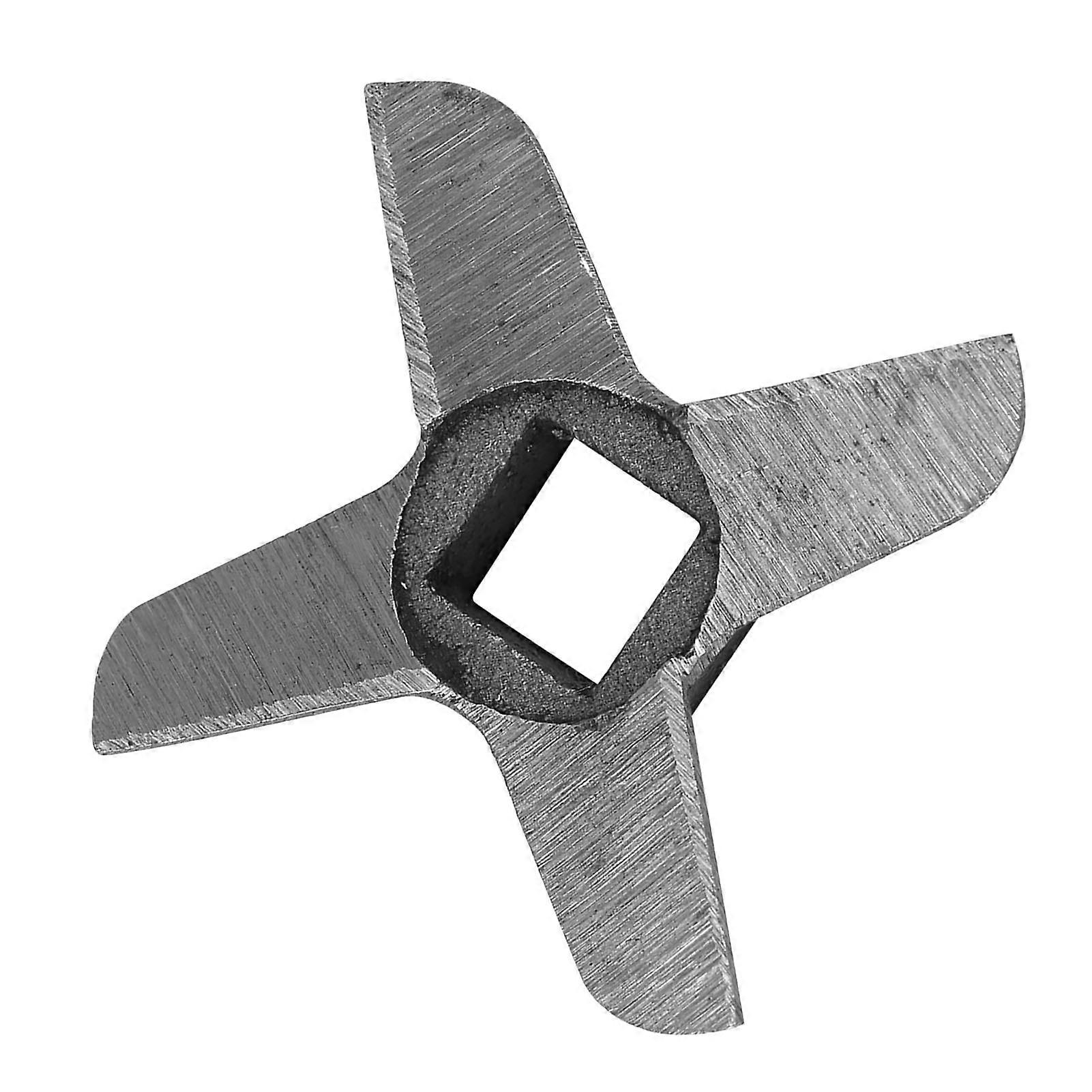 Korsformat köttkvarnsblad i stål #8, silver, 54 mm diameter