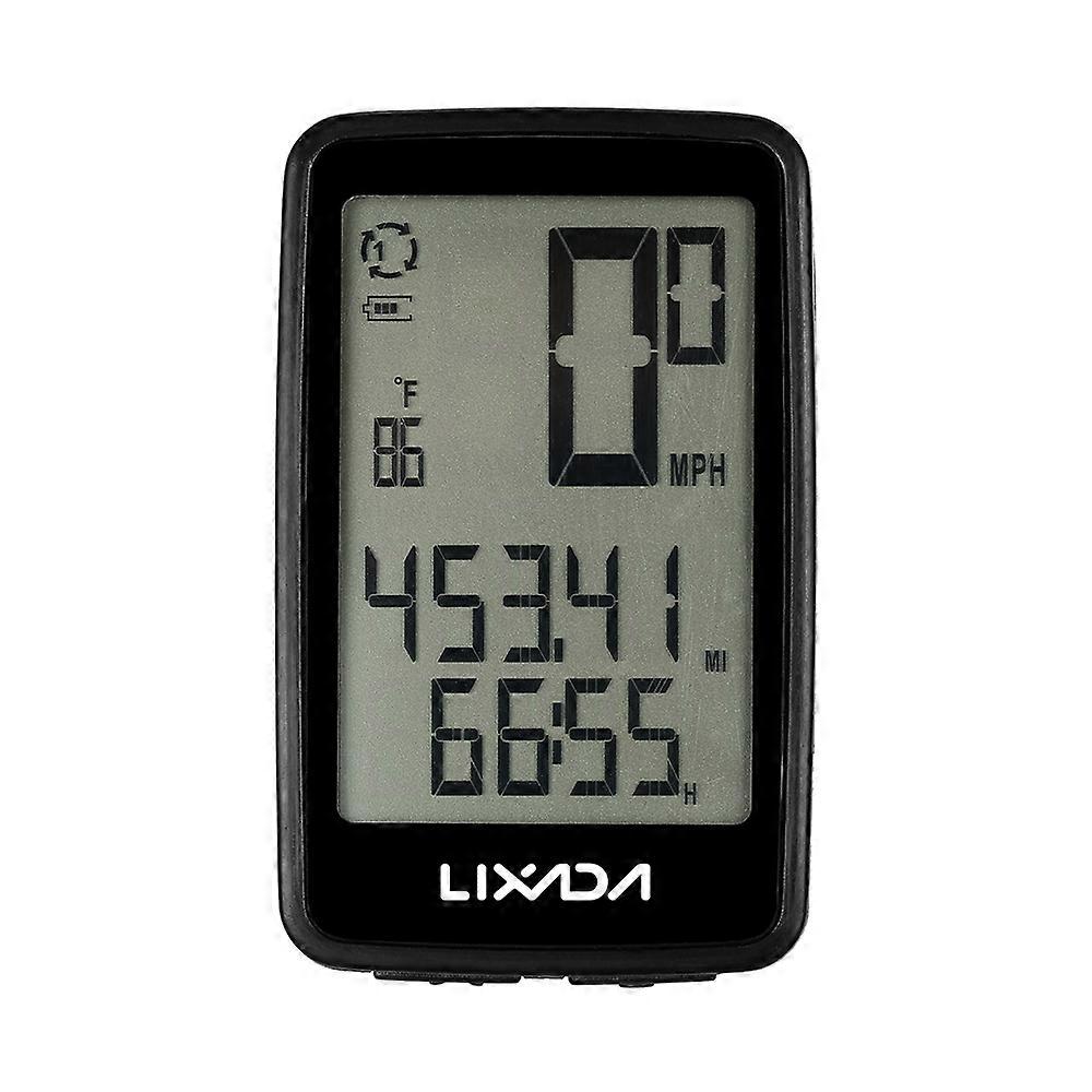 Lixada USB Rechargeable Wireless Bike Cycle Computer with Bicycle Speedometer Odometer
