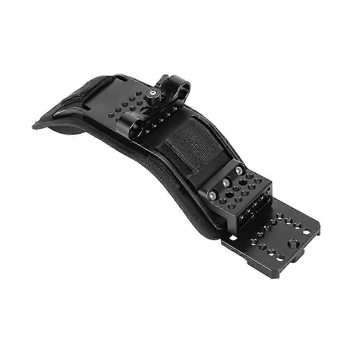 Ergonomic Shoulder Pad Mount with V-Wedge Mount 15mm Rod Clamp for -U14 Tripod Adapter for Shoulder