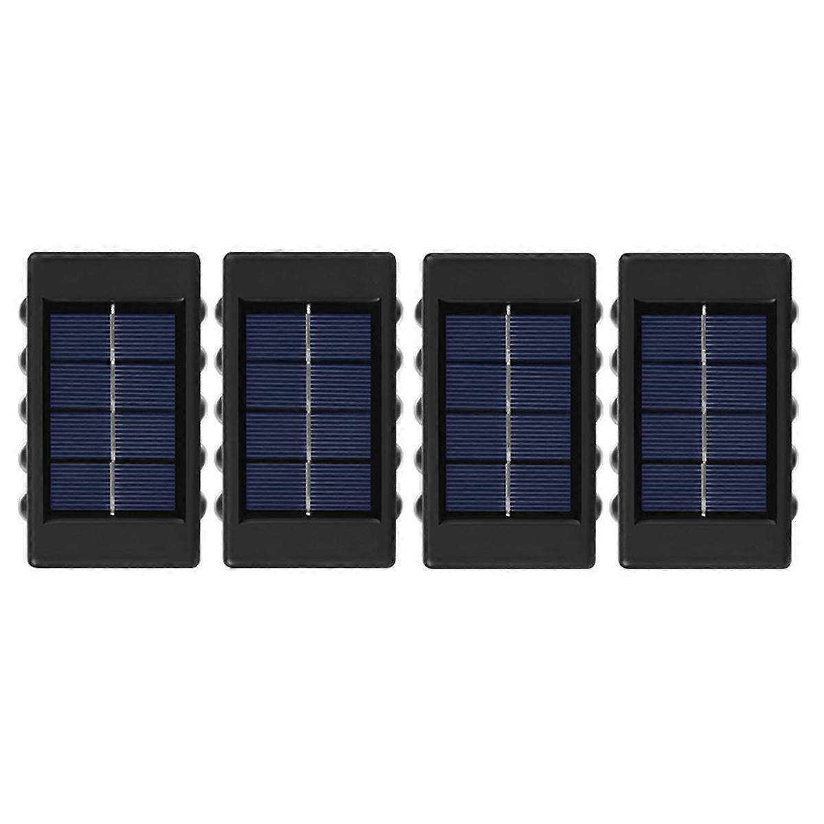 4PCS Solar Wall Lamp Outdoor Waterproof Solar Powered Light,A