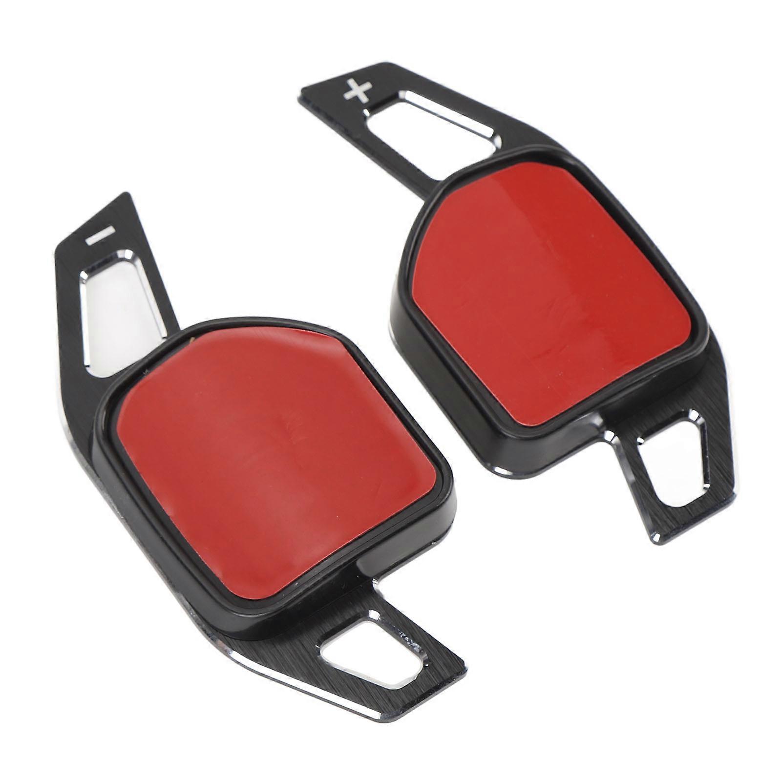 Black Paddle Shift Extensions Aluminium Alloy Steering Wheel Paddle Shifter Extension Cover for A1 TTS RS3 S4 RS4 S5 RS5 S6 RS6 
