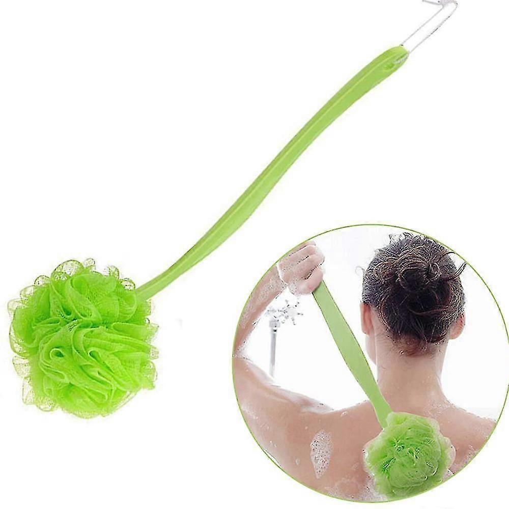 Long Handle Bath Brush with Soft Bristles for Easy Cleaning and Muscle Relaxation - Ergonomic Design, 43cm