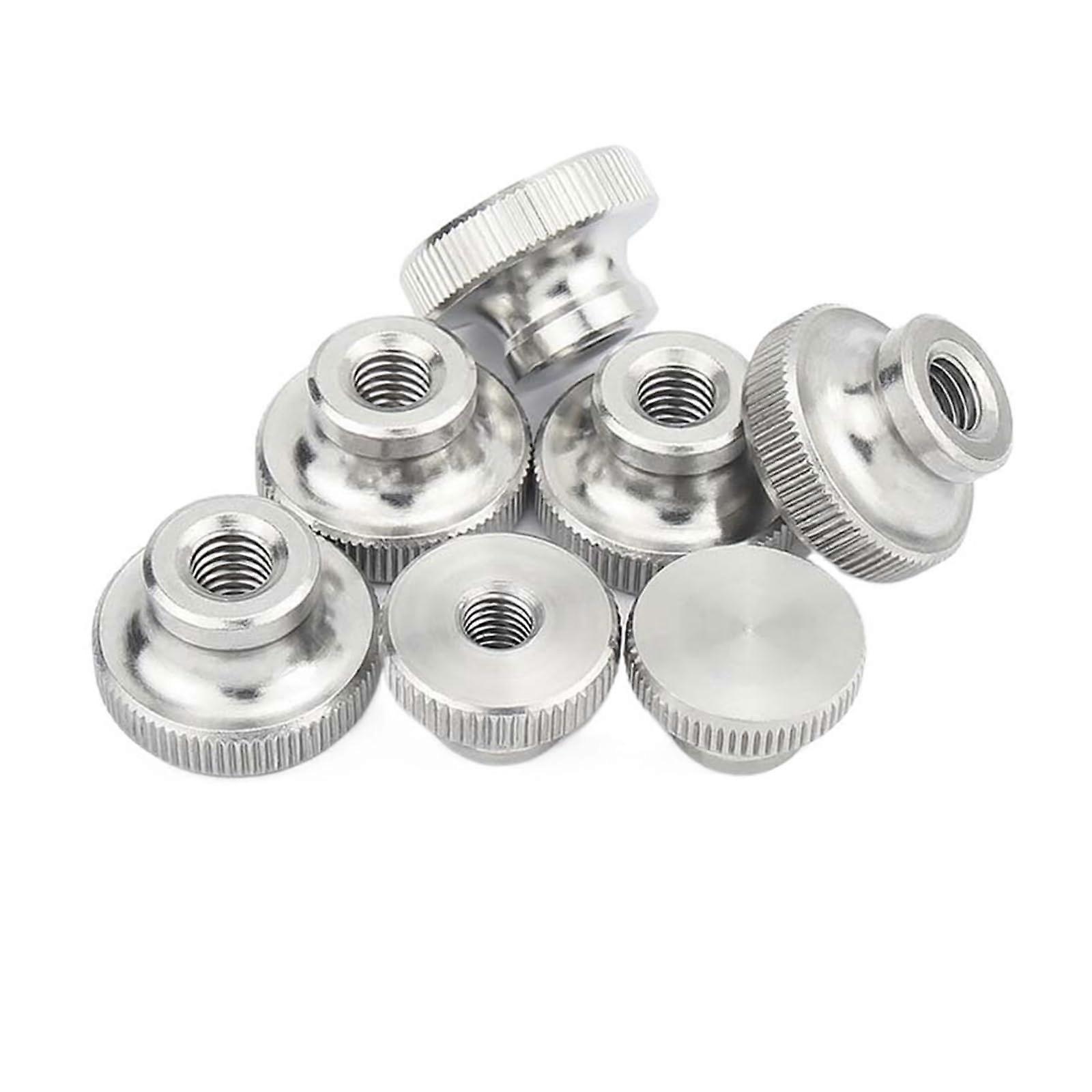 Hand Nut High Head Knurled,1/2pcs M3 M4 M5 M6 M8 M10 304 Stainless Steel Double Step Adjust