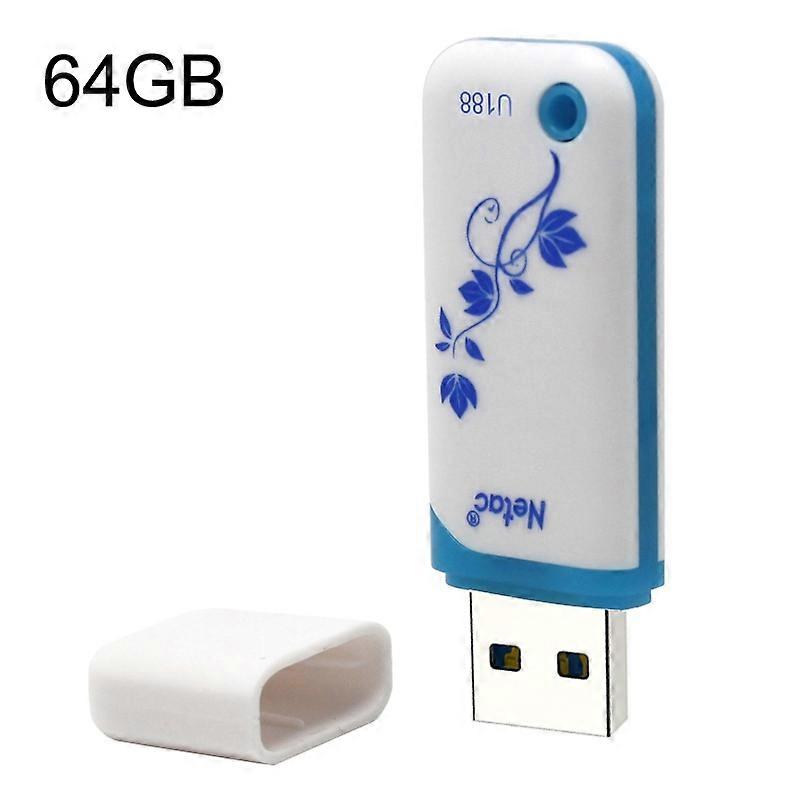 Netac U188 USB2.0 Autocomputer Verschlüsselter USB-Stick, Kapazität: 64 GB