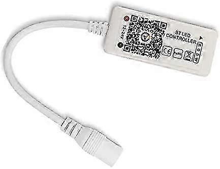 Bluetooth LED Controller Voice Control for 5050/3528 RGB LED Strip Light with 16 Million Colors Change/Dimmer/Timer/Sound Activated Function