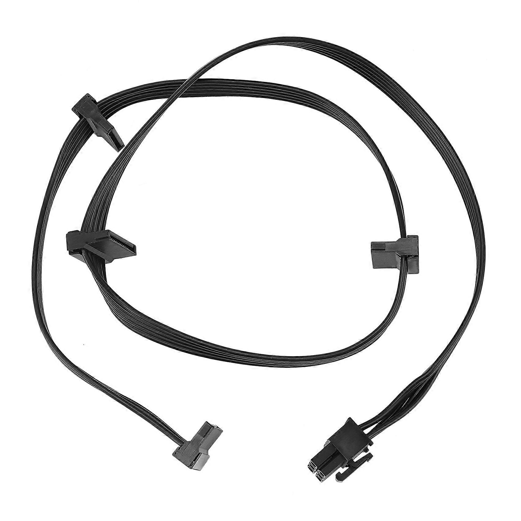 PCIe 6Pin Male to 4 SATA Power Supply Cable for Focus+