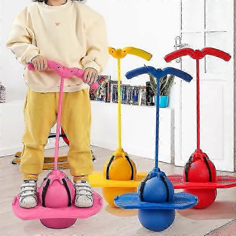 Bouncing Ball With Handle And Pump Kids Bouncy Jumping Ball Toy Stretched Or Disassembled Balancing Toy For Adults And Children