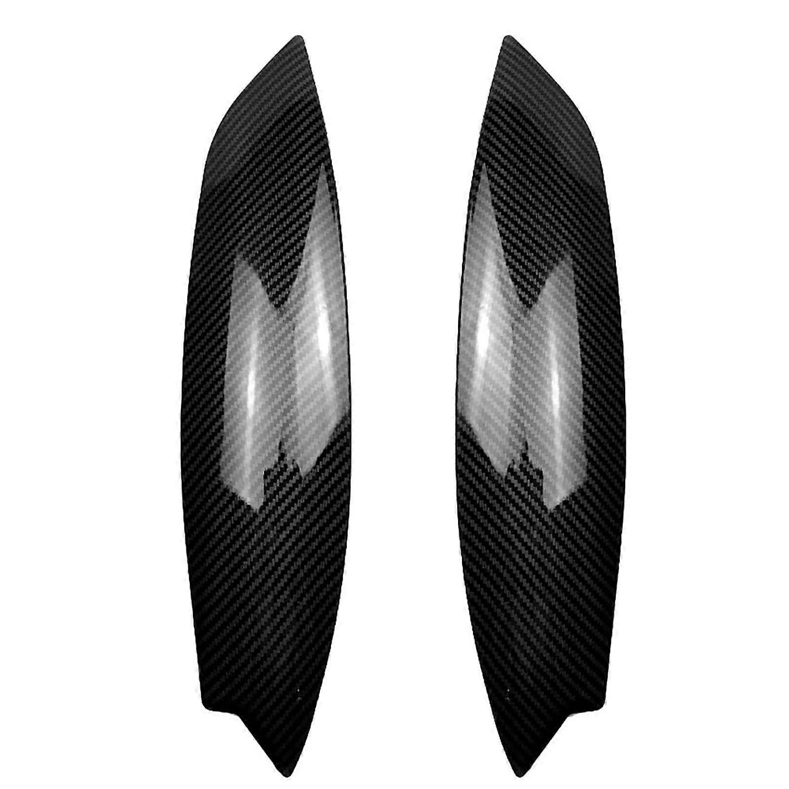 Carbon Fiber Headlight Eyelids Cover Stickers Compatible with Golf 5 R32 MK5 2005-2007, Durable Lamp Accents