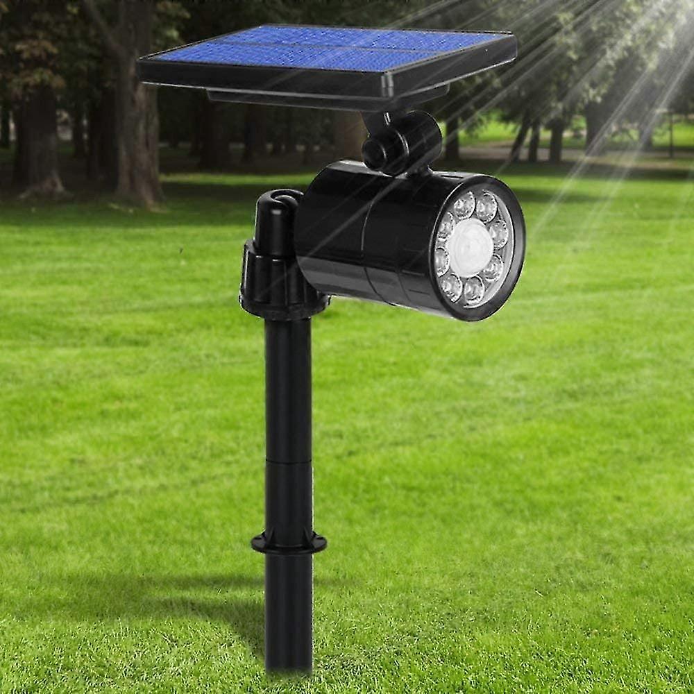 Ultra Powerful Outdoor Solar Light With Motion Sensor, Solar Spotlight 7 Led 800 Lumens, Ip65 Waterproof, 4 Modes Outdoor Lighting Wireless 360 Adjust