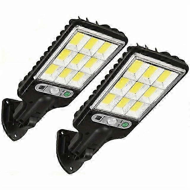 Solar Motion Sensor Lights with Remote Controller, Solar Panel Powered Security Lights, Pathway Light for Garden Garage Yard Backyard Patio