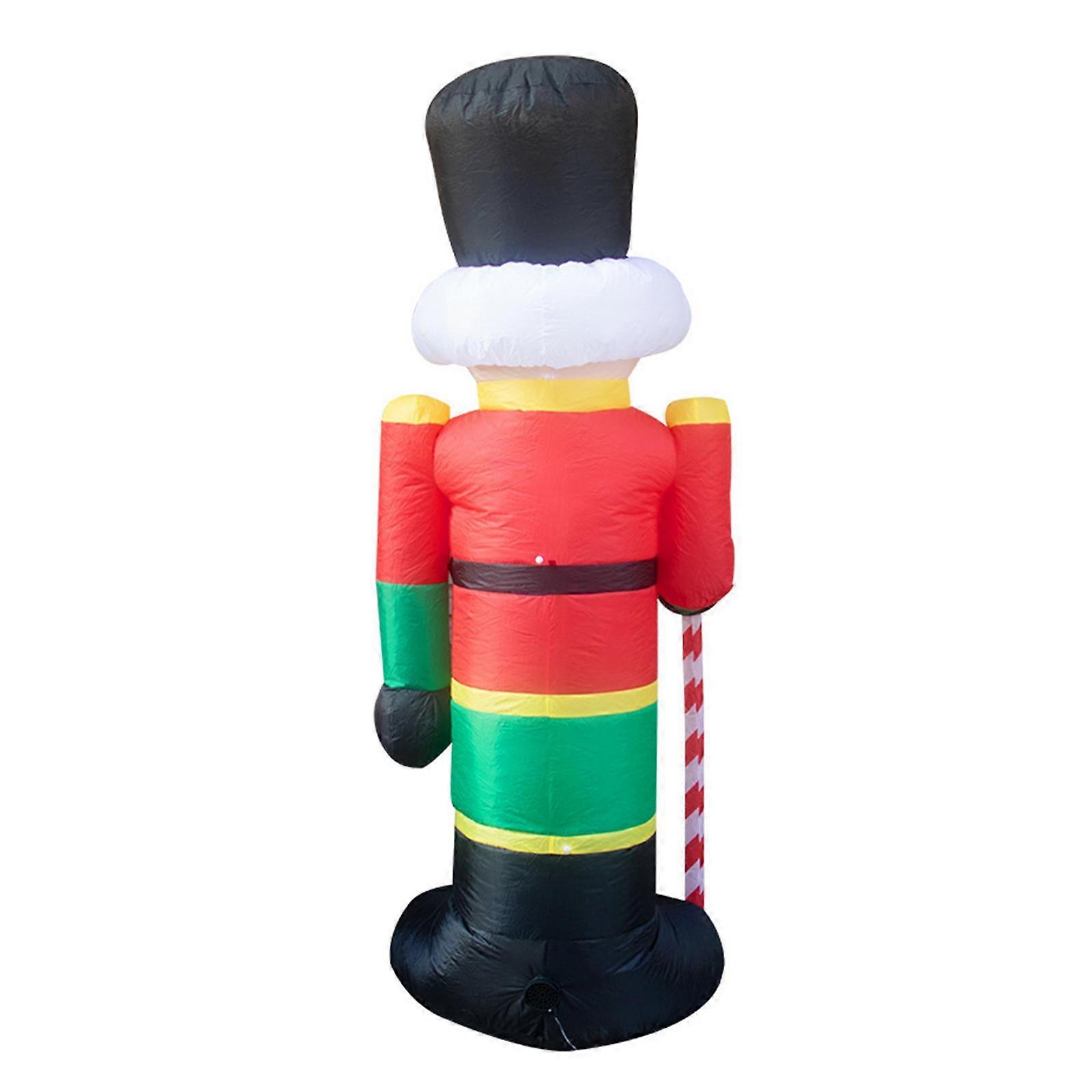クリスマスインフレータブルくるみ割り人形ソルジャー、ライト付き、インフレータブルサンタクロース