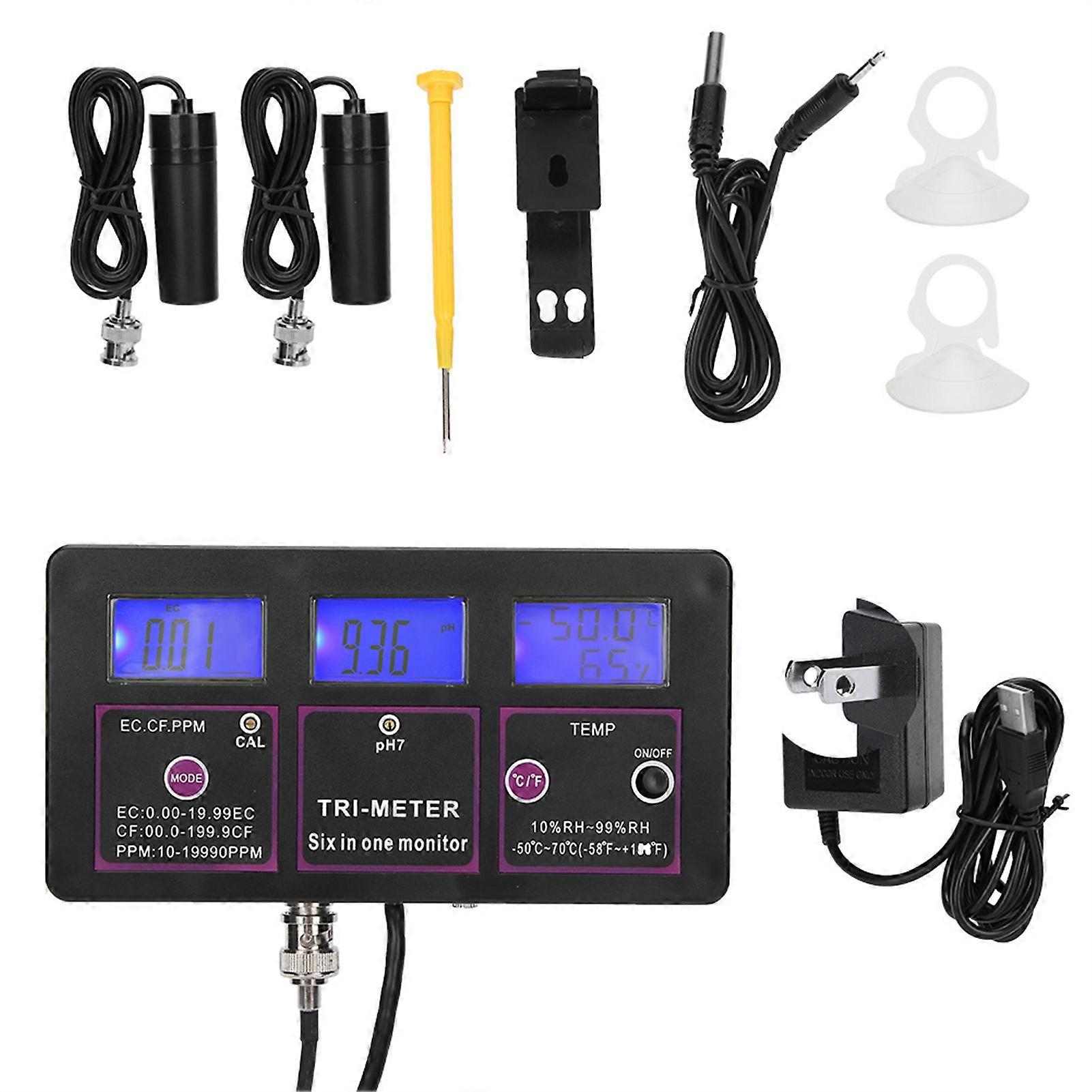 PH217 Water Quality Tester MultiFunction Water Test Meter Detector ph TDs Ec TEMp ORp CF