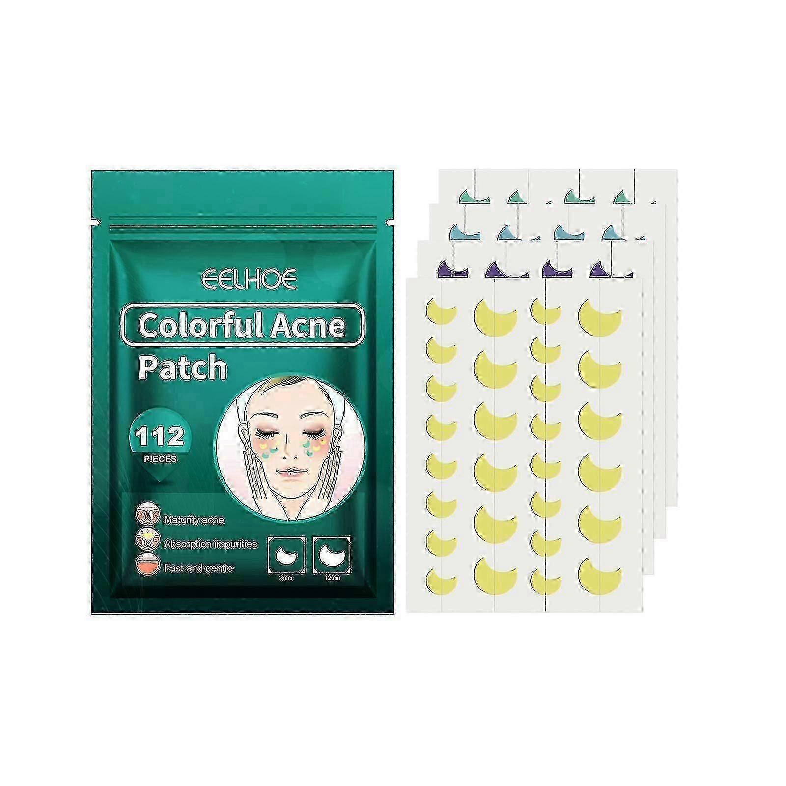 Patch d’acné coloré, réparer et nettoyer la bouche Tache Poche transparente Patch d’acné coloré en forme