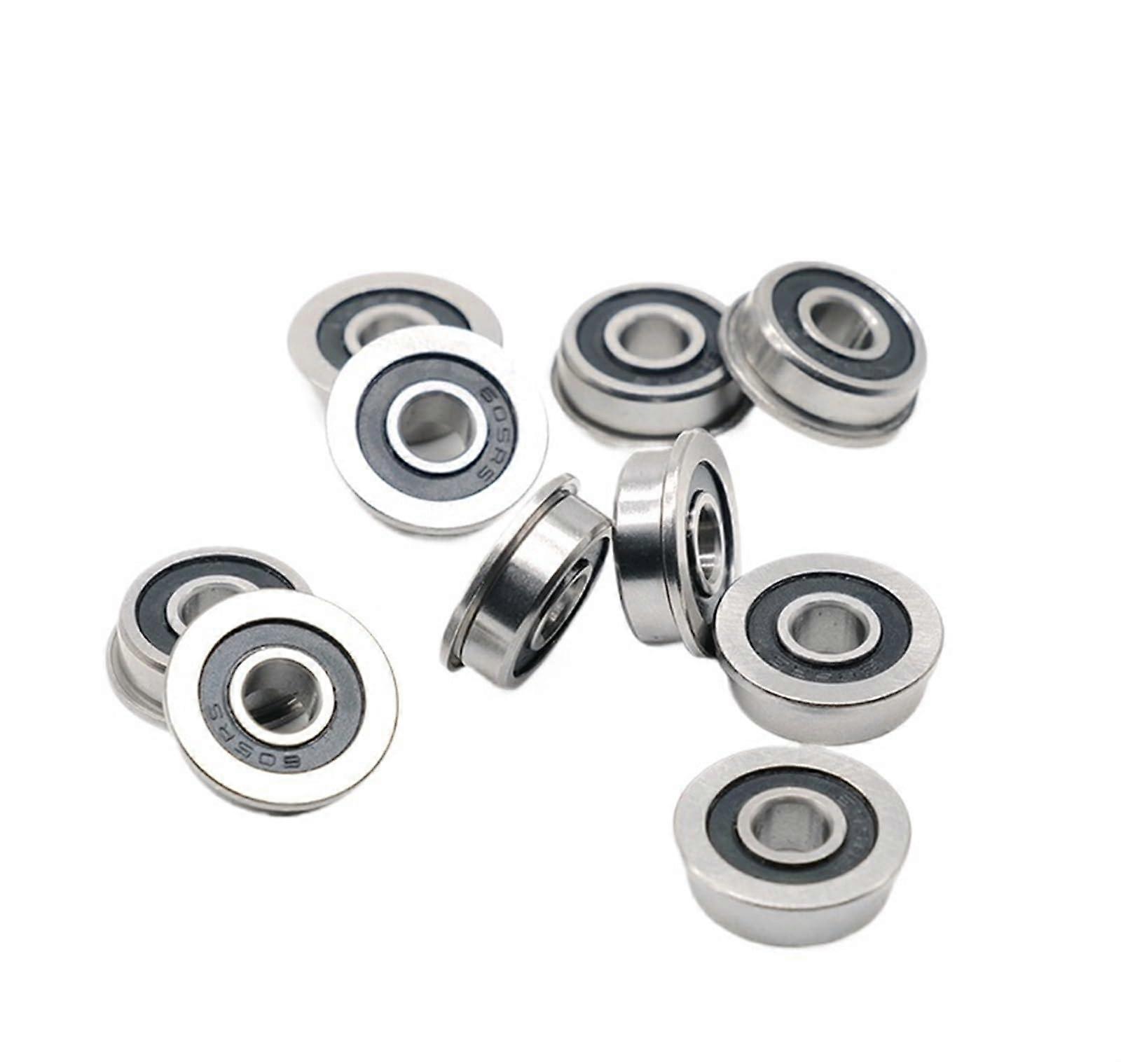 双金属密封盾微型深沟轴承 10 件 F6952RS 5 13 4mm ABEC7 法兰微型球轴承 3D 打印机