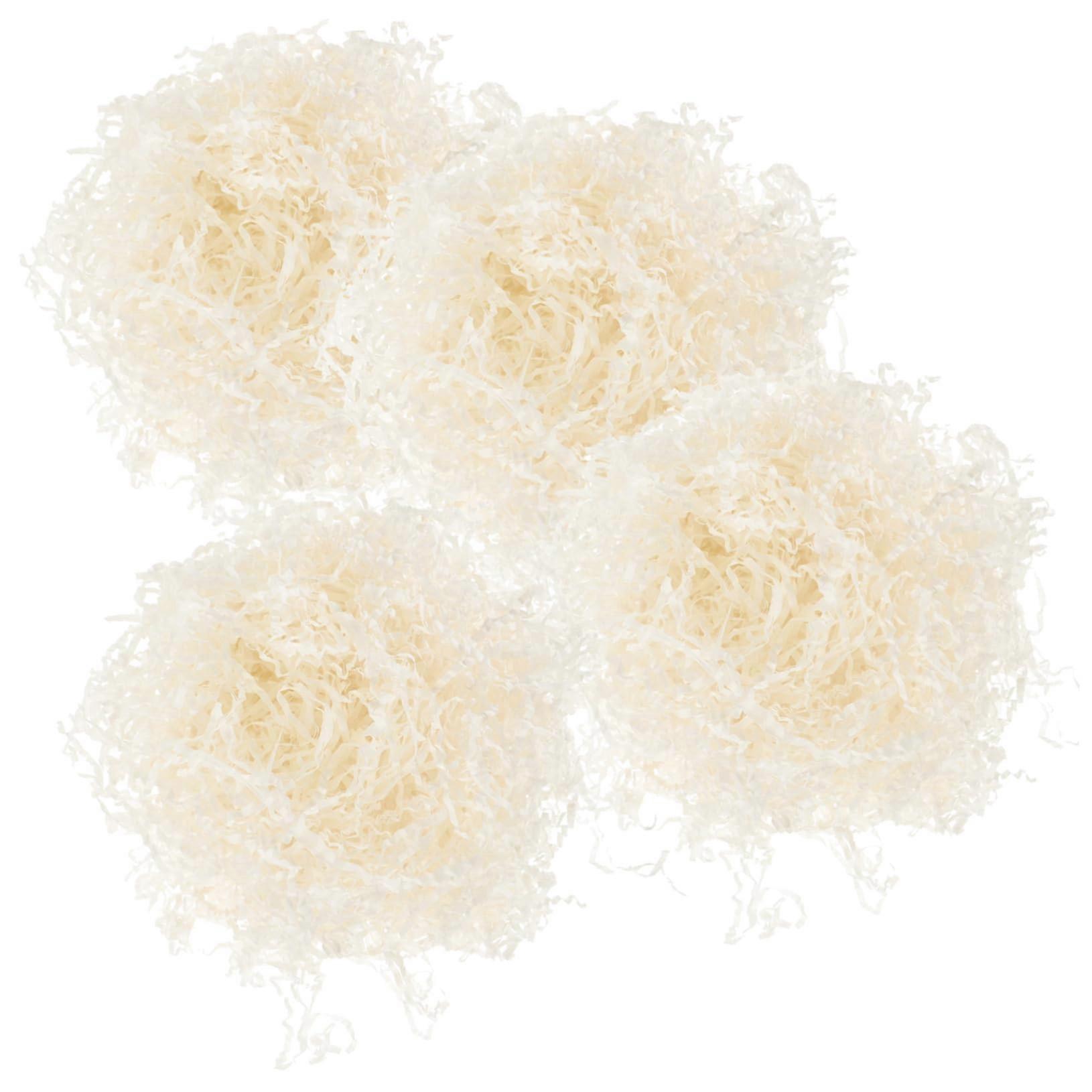 Elegant Shredded Paper Filler for Gift Baskets and Box Fillers, 4 Bags Bright Decorative Shred, Eco-Friendly Material