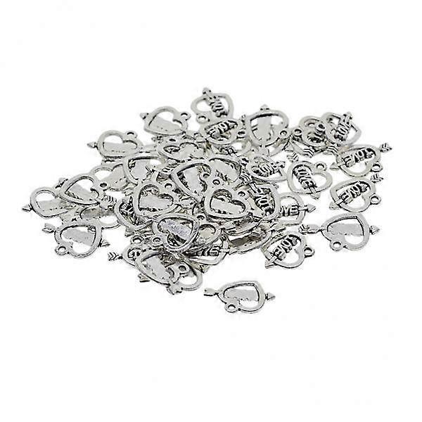 2x 50pcs Sliver Heart rs