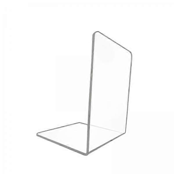 2xAcrylic Book Ends Bookshelf Decor Decoration Clear