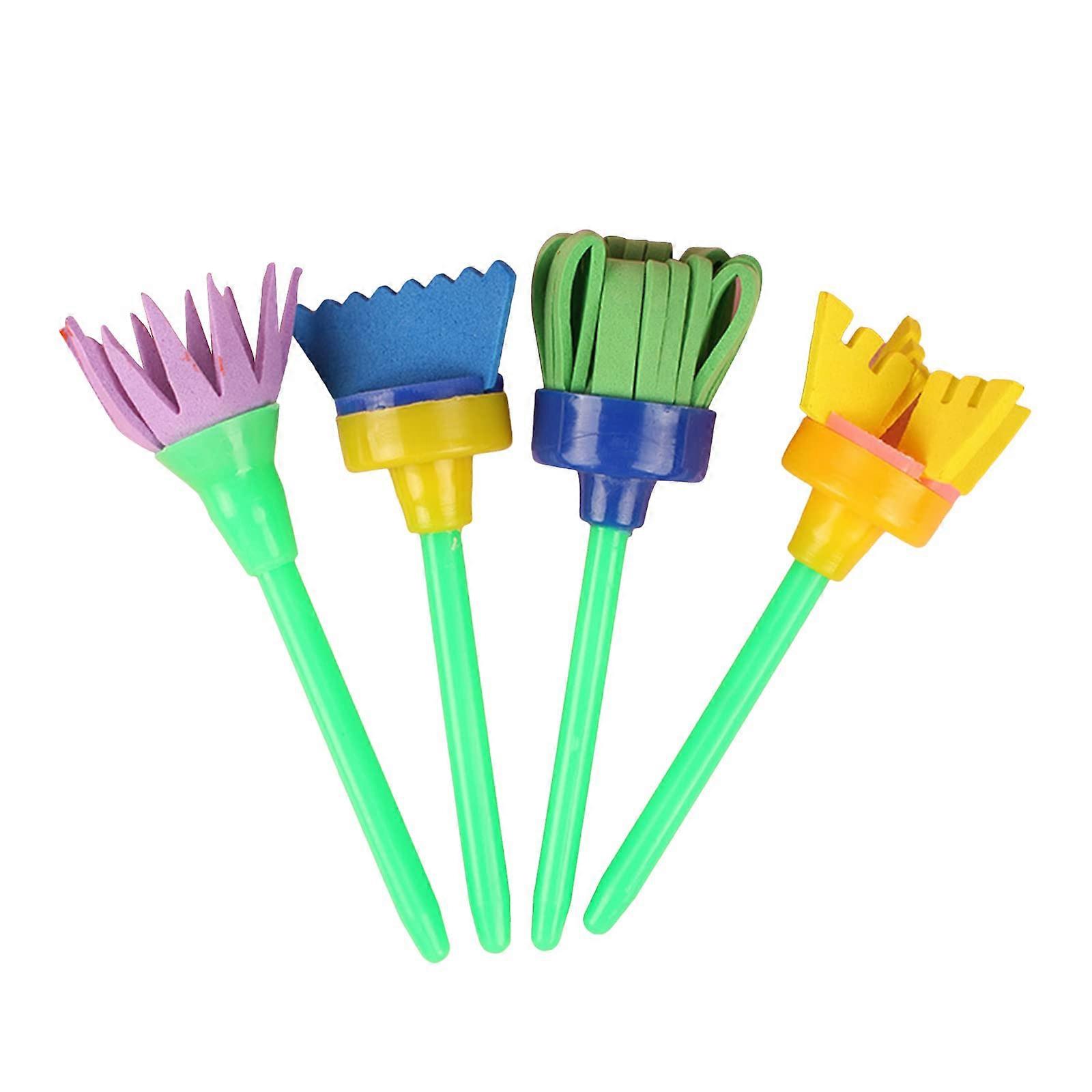 Paint Sponges for Kids Early Learning Toddlers Sponge Paint Brushes Stamps Foam Art Craft Drawing Tools Art Drawing Tools for Adults