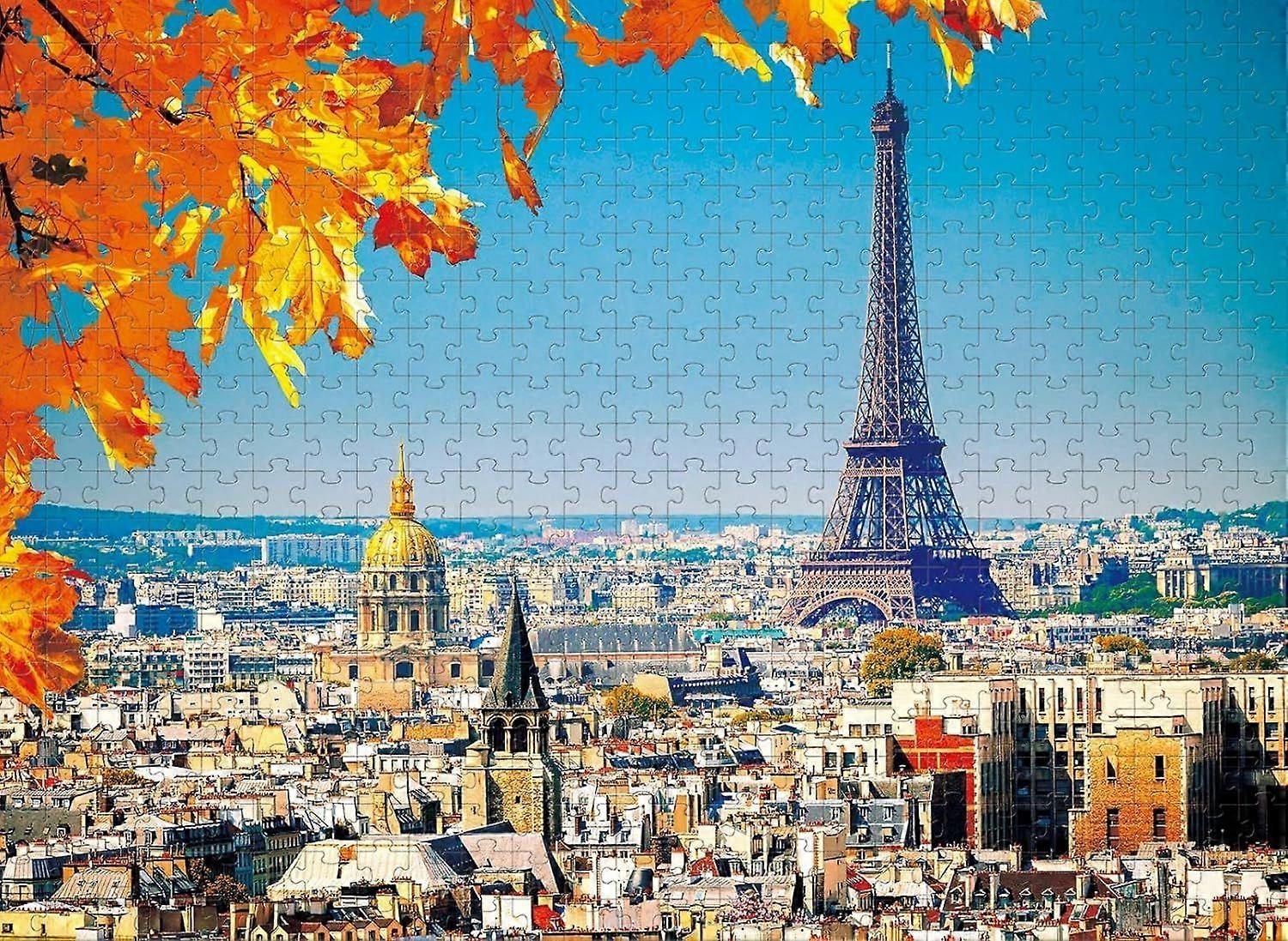1000 Peças Puzzle Maple Torre Eiffel Puzzle Jogo Presente