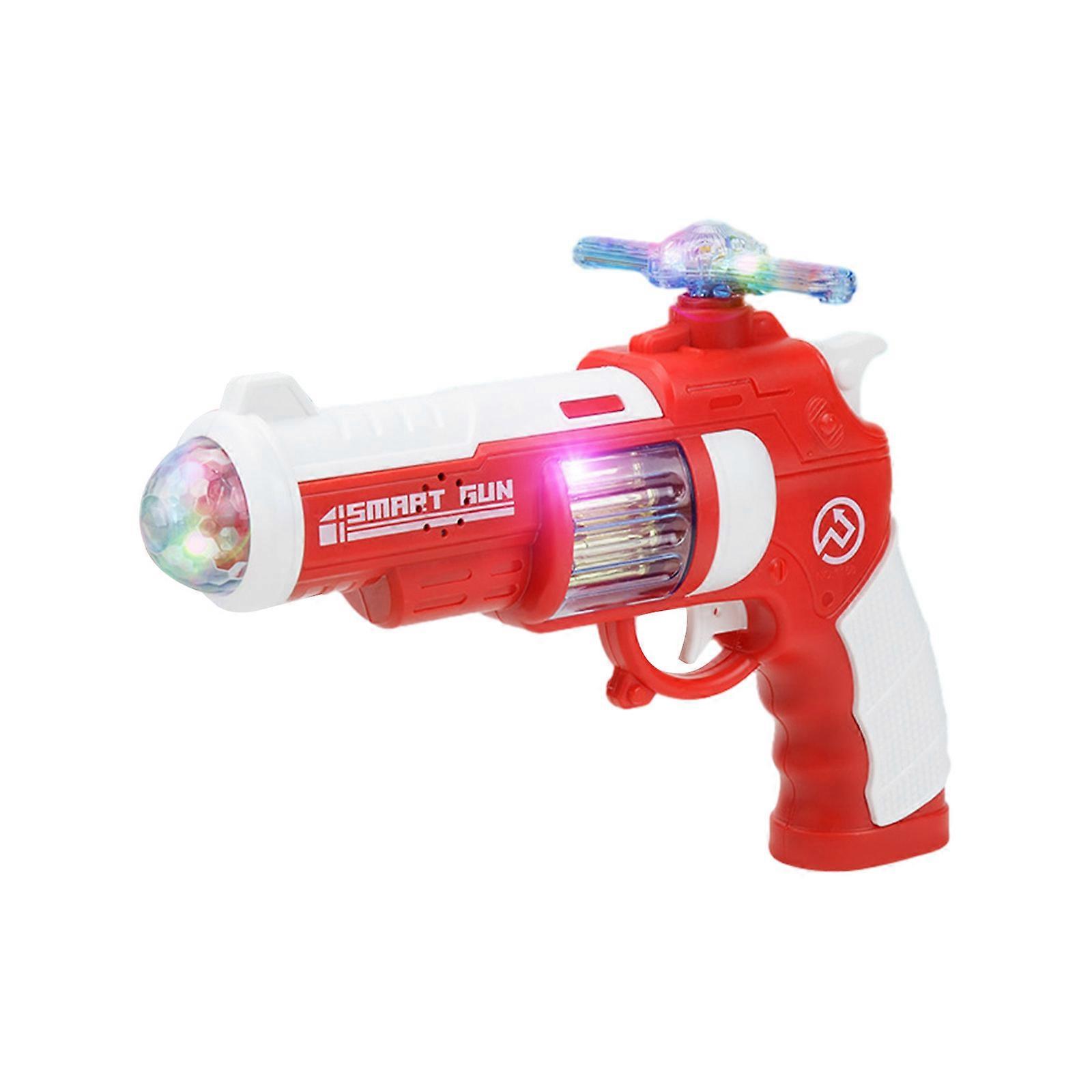 Glowing Musical Toy Handgun with Voice Function Flashing Lights for Kids Great for Parties Fun and Exciting Game  Red