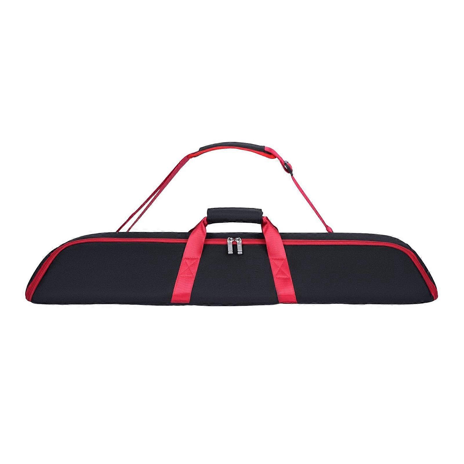 Cue Bag Oxford Cloth With Divider Pool Cue Case Dustproof Storage For Billiard Cues Red