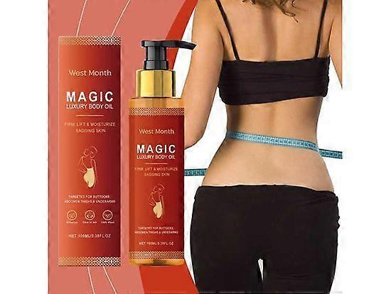 Magic Body Oil, 100ml Body Oils - Plumps, Tightens, Firms And Hydrates Sagging Skin, Arms, Chest, Thighs And Tums, Suitable For Full Body Use