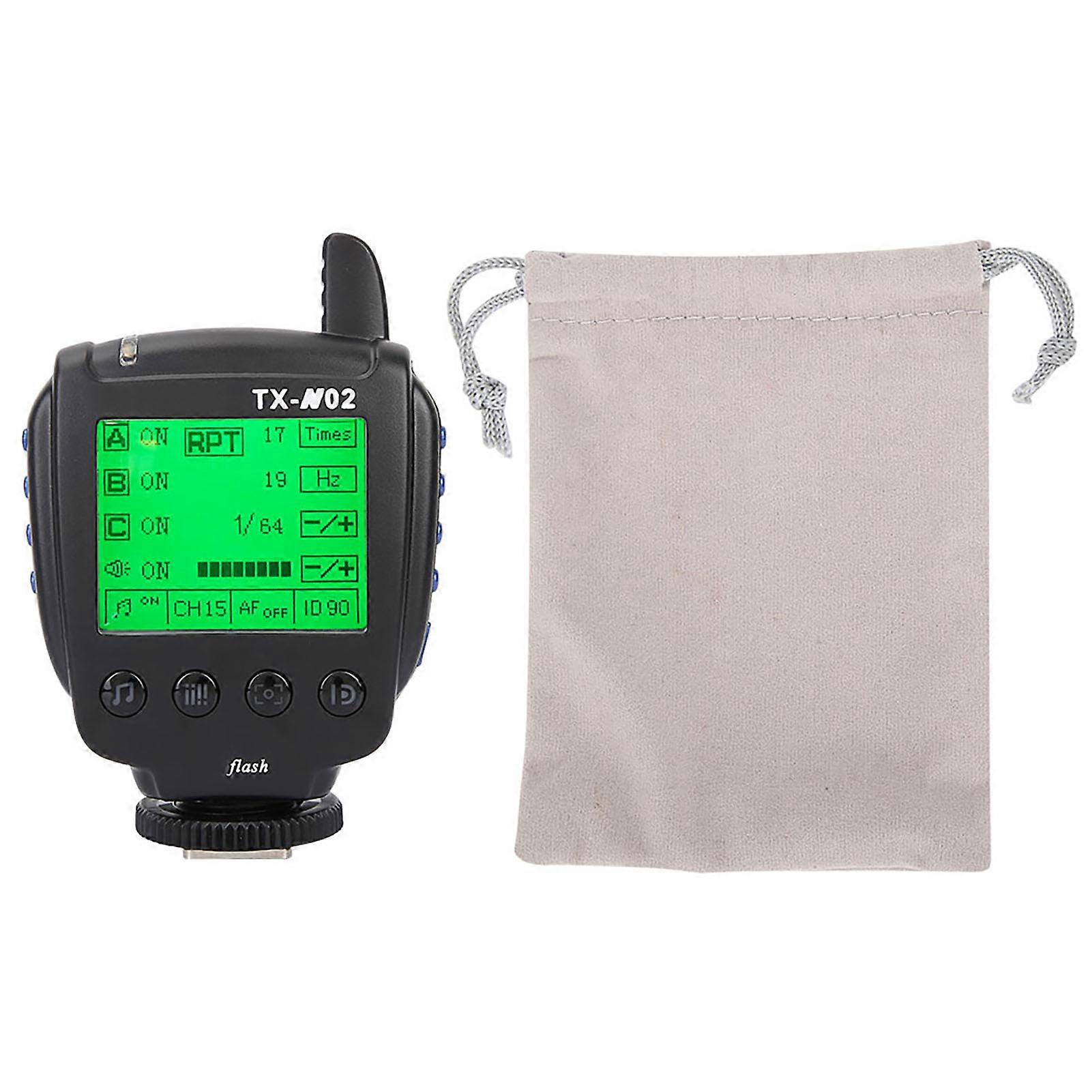 Durable Wireless Flash Trigger Transmitter with TTL, 100m Range, and LCD Display