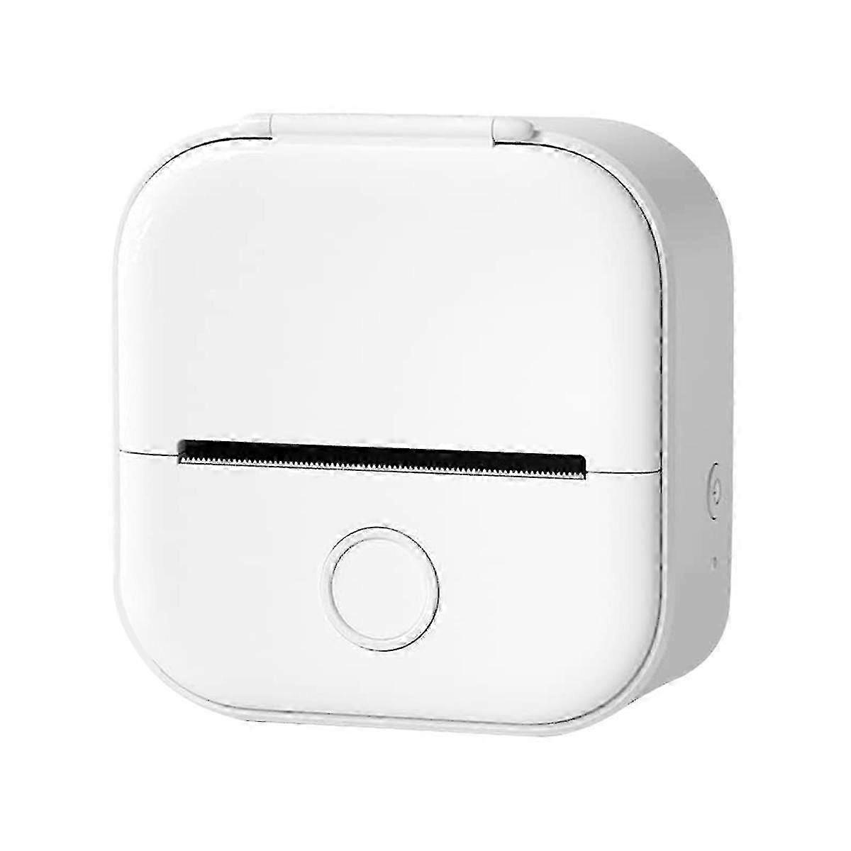 Portable Mini Thermal Printer, Fast Printing Wireless Bluetooth Photo Printer (white)