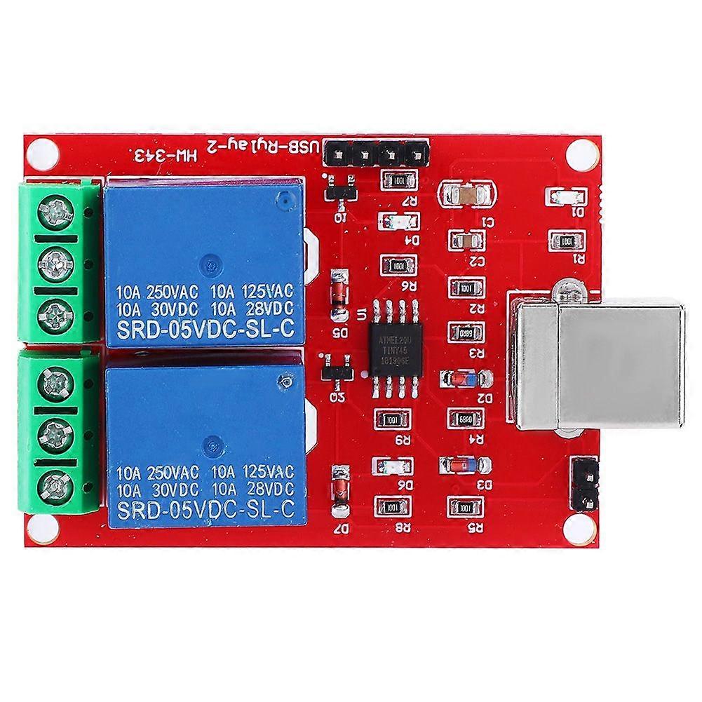 Interruptor de control 5v / usb de alta calidad / módulo de relé de 2 vías / interruptor de control de computadora / PC intellig