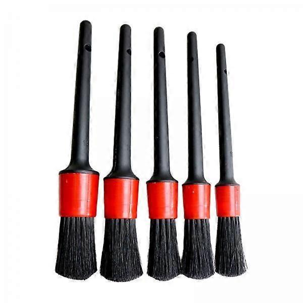 12x Car Interior Brush Set 5 Different Size Brushes Plastic