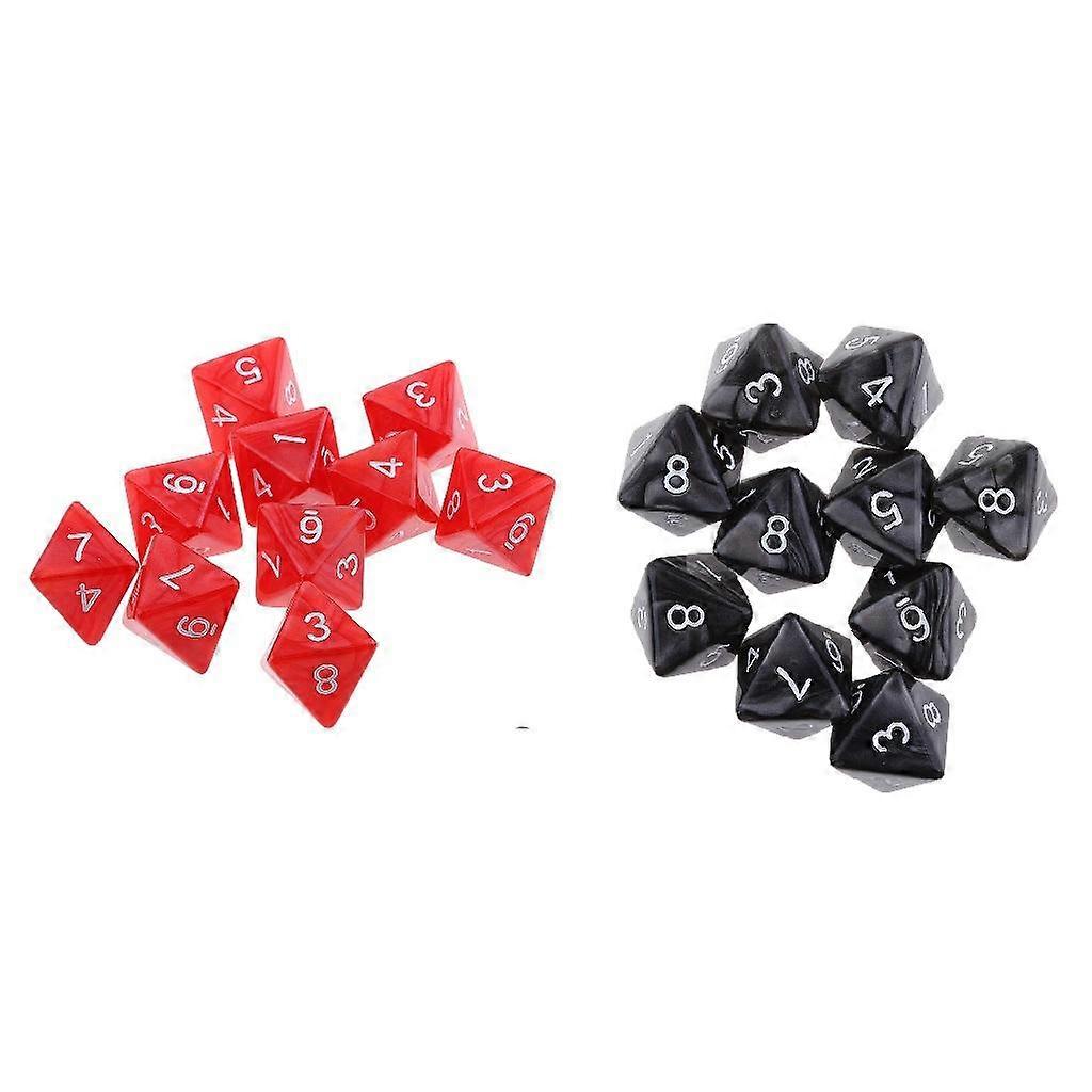 20pcs 8 Sided Dice D8 Polyhedral Dice for Party Table Games