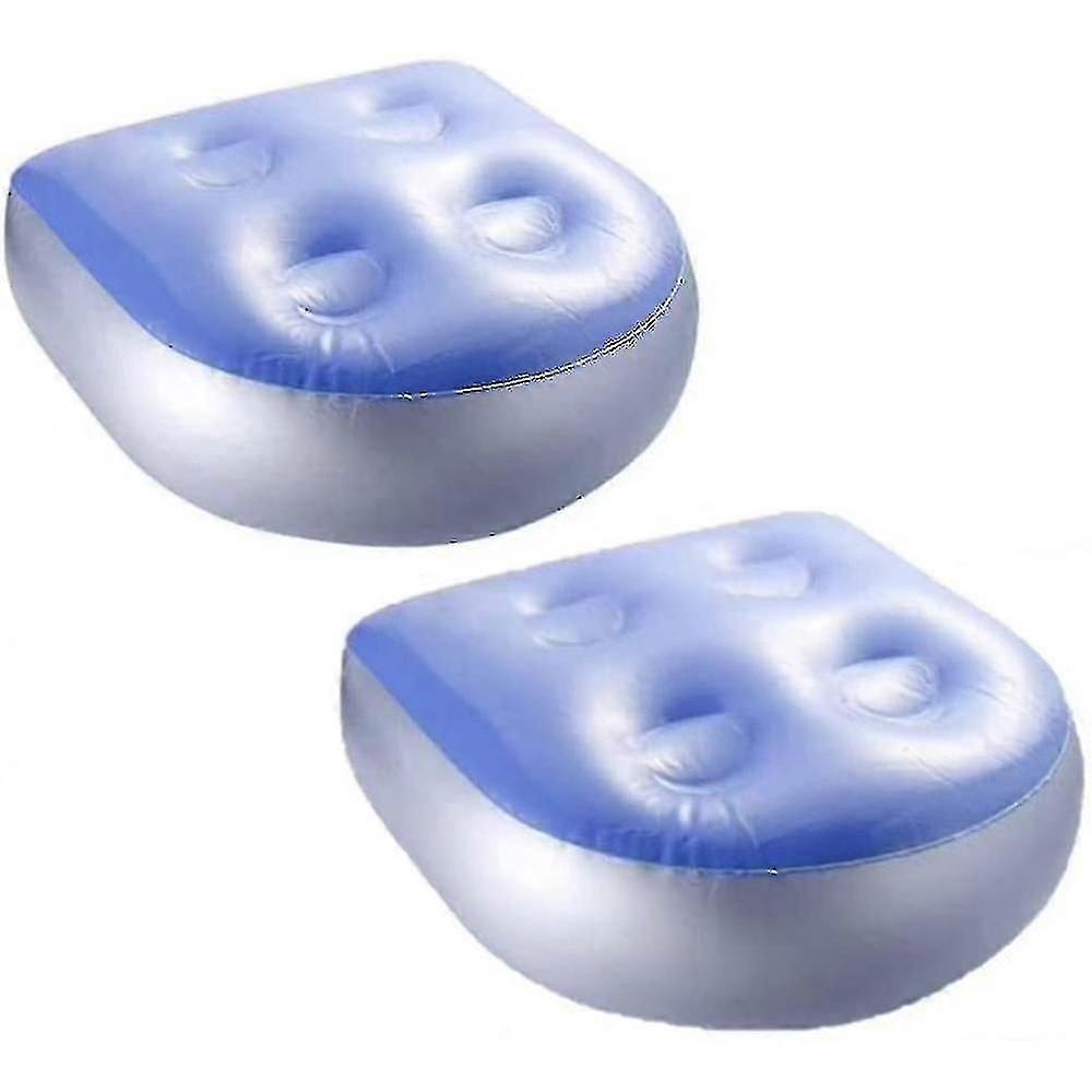 2pcs Siège d’appoint gonflable, coussin de bain à remous Spas Booster siège arrière Pad Cups pour tous les spas et Fiis chauds