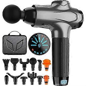 Hand-held muscle massager with 7 speeds and 12 models for effective relaxation and relief