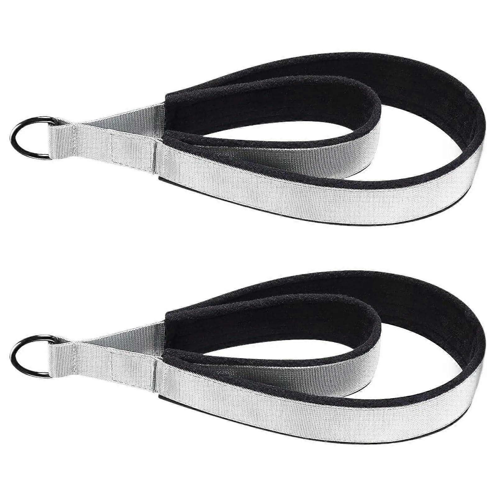 Abdominal exercise board 2X D rings straps Yoga Pilates Double Loop straps Fitness mat