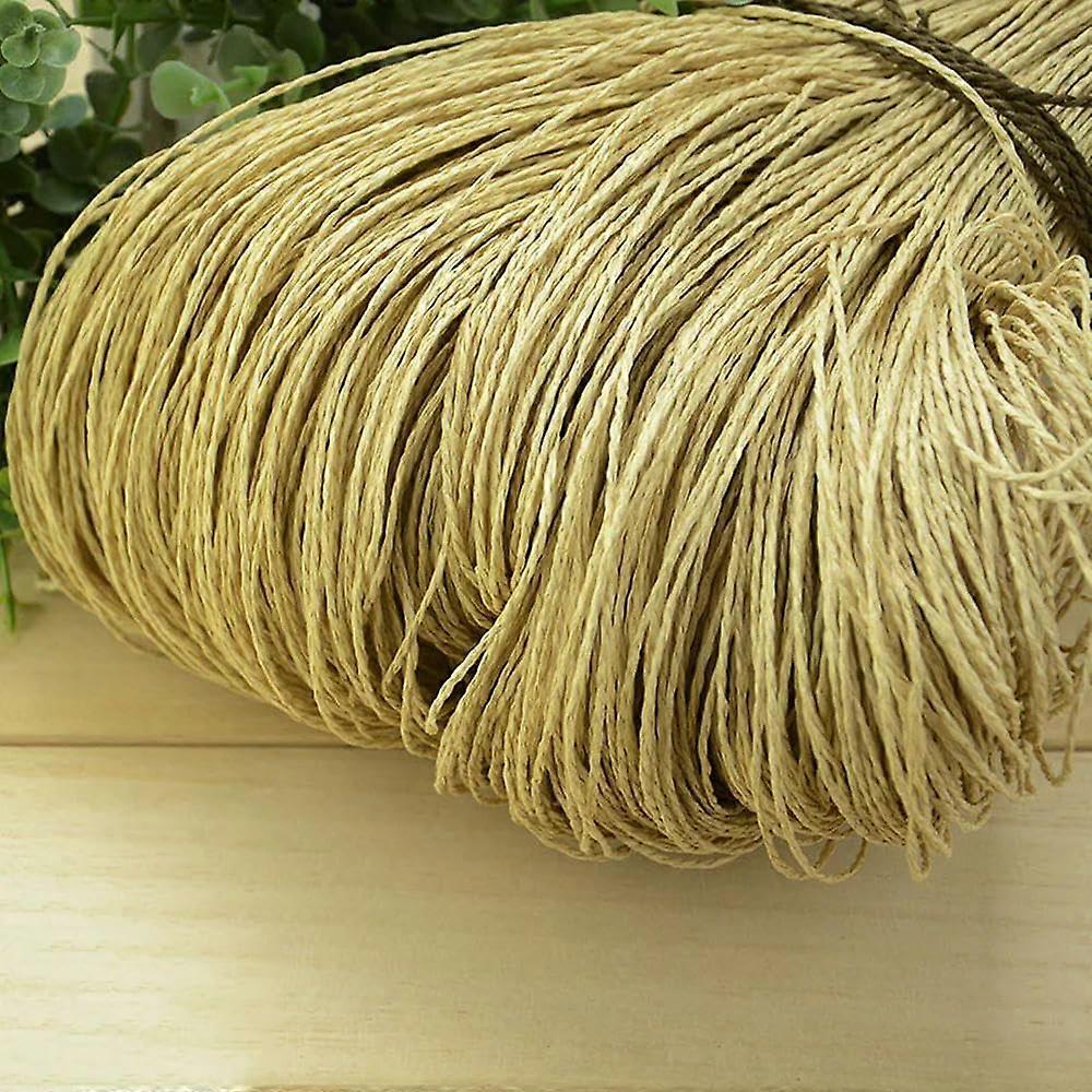 500 g colored raffia yarn for hand knitting, crochet, summer hat, handbag, cushion, baskets, knitting material, crafting, for gift box decoration 2