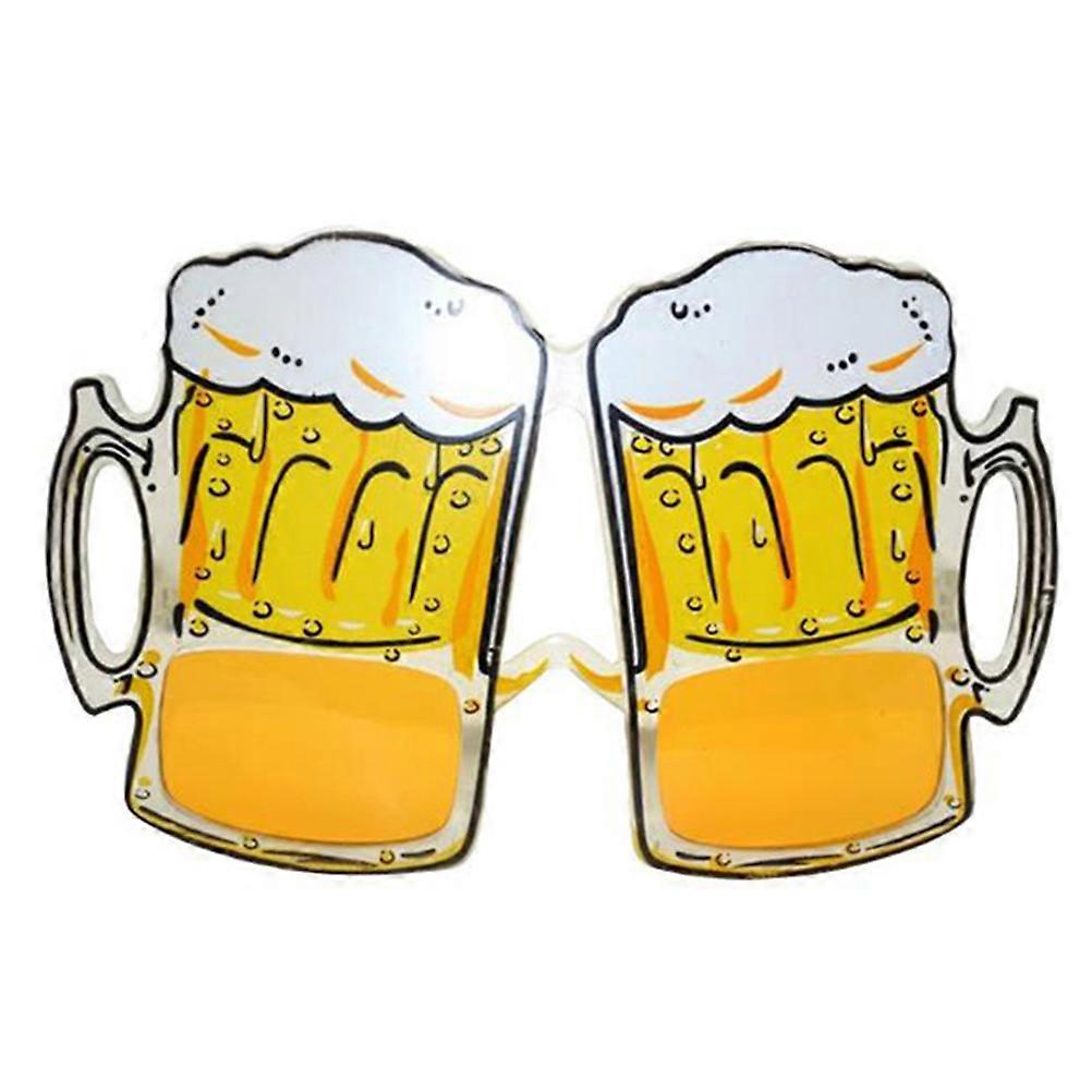 Beer Cup Eyeglasses for Party Decoration 3Pcs Overflow Design Funny Eyewear