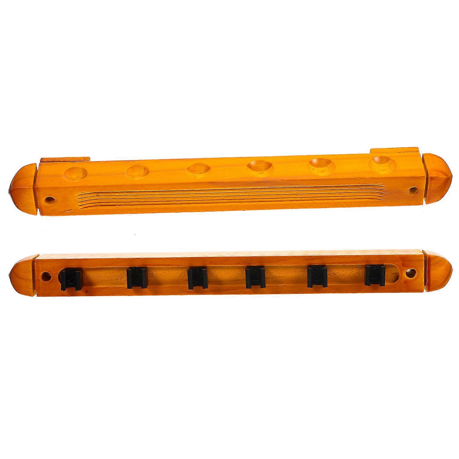 Collection Cue Holder Billiard Cue Rack Home Use 40X6X3CM Material Storage 1Set