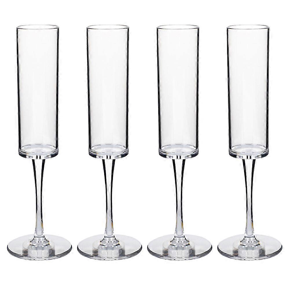 Clear Cups For Party Tall Stemmed Goblets Wine Stemware for Anniversary 4Pcs