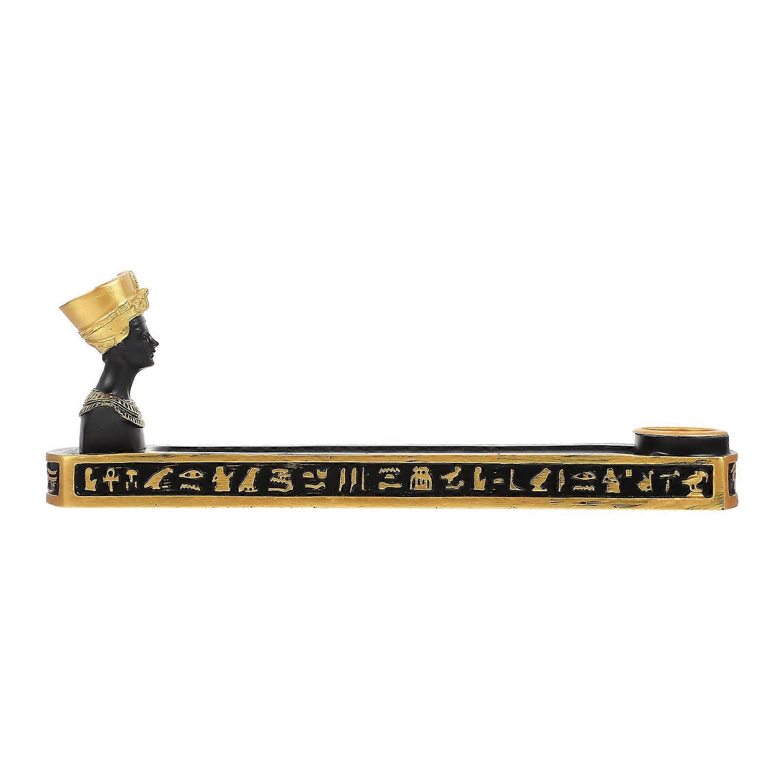 Resin Incense Board Practical Incense Stick Tray Office Use 25X9CM Natural Resin Elegant Design 1Set