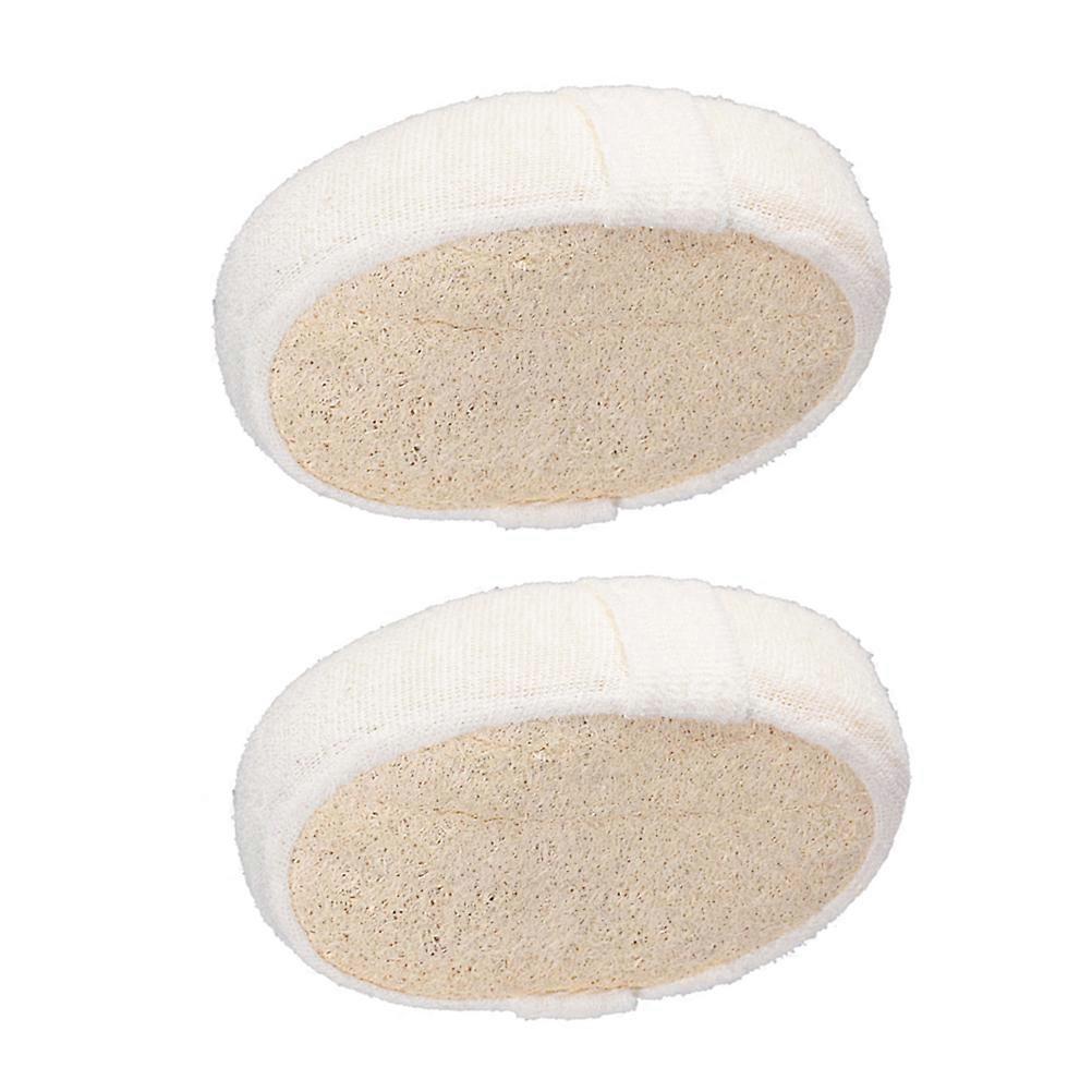 Bath Loofah Skin Smoothing Natural Exfoliating Sponge Pads Oval For All Skin Types 2Pcs