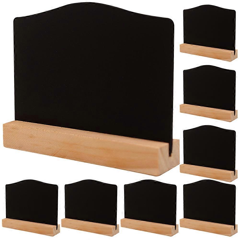 Double Sided Chalkboard Sign Mini Blackboard Rustic Message Board Home Decor 8Pcs