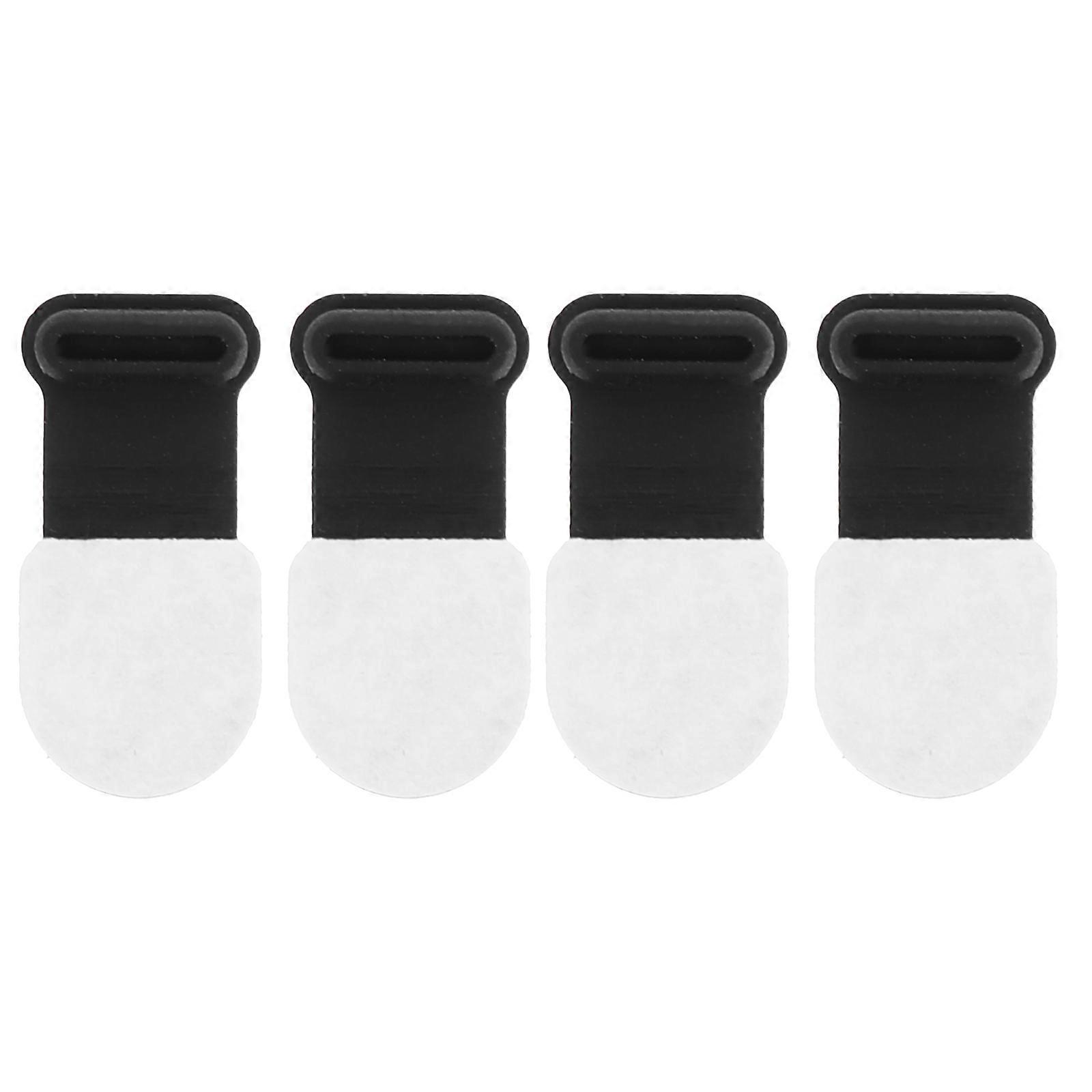 Type-C Dust Plug Type-C Dust Plugs Phone Charging Port Daily Use Black 2.5X1CM Dustproof 4Pcs